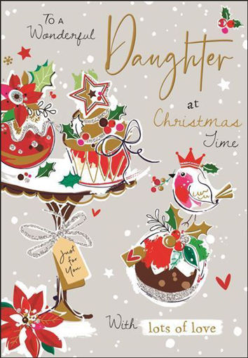 Picture of WONDERFUL DAUGHTER CHRISTMAS CARD